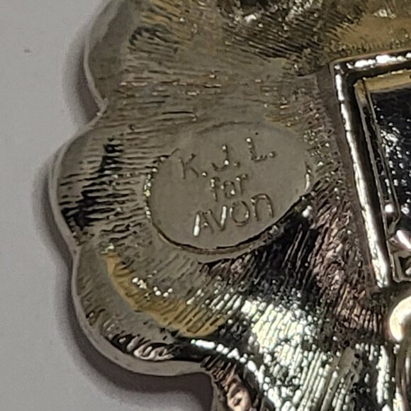 Vintage KJL for Avon "Perfect Pansy" collection Faux Pearl Set - Picture 7 of 8